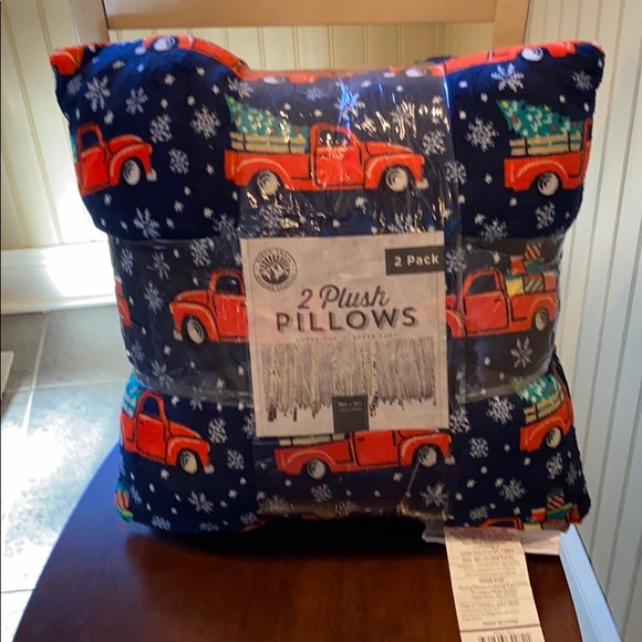 Birch trail home for the holidays set 2 pillows - Picture 1 of 3